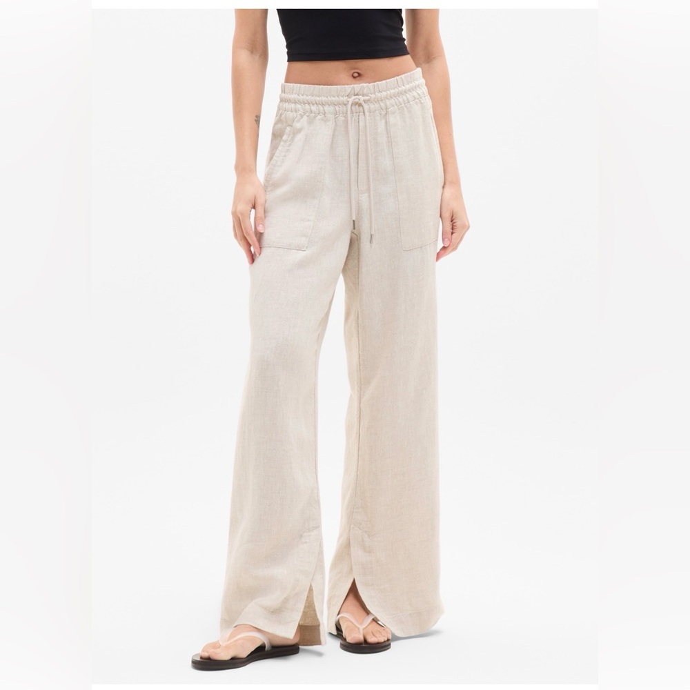 Athleta Women's Retreat Linen Wide-Leg Pants